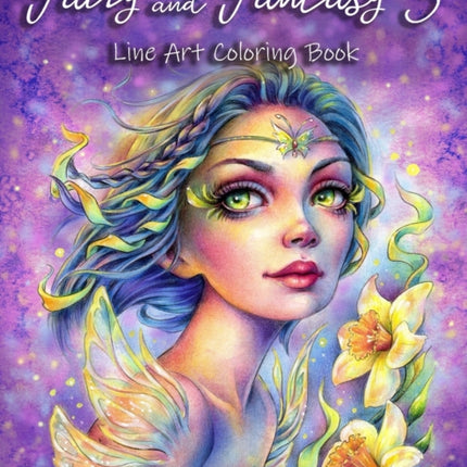 Fairy and Fantasy 3 Line Art Coloring Book