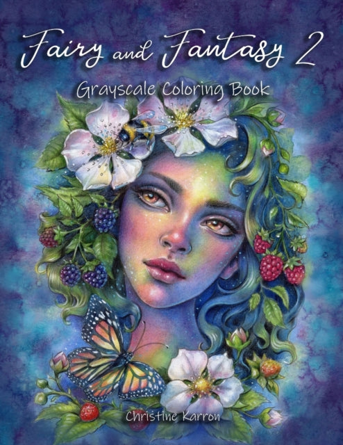 Fairy and Fantasy 2 Grayscale Coloring Book
