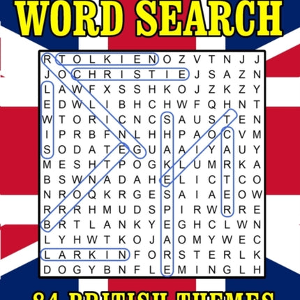 Word Search Puzzle Books for Adults: British Themed Wordsearch Activity Book 84 Large Print Puzzles (UK Spelling)