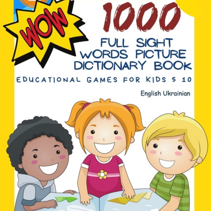 1000 Full Sight Words Picture Dictionary Book