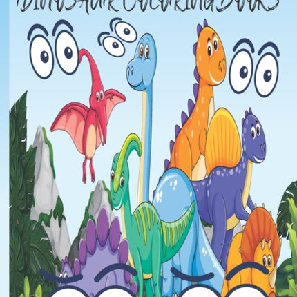 Dinosaur Coloring Books: Primary Composition Dinosaur Coloring Books for Kids