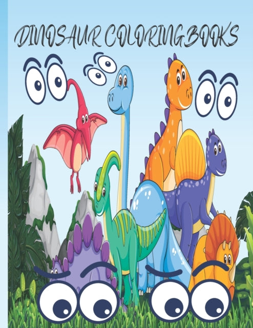 Dinosaur Coloring Books: Primary Composition Dinosaur Coloring Books for Kids