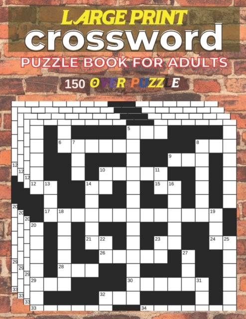 Large Print Crossword Puzzle Book Adults 150 Over