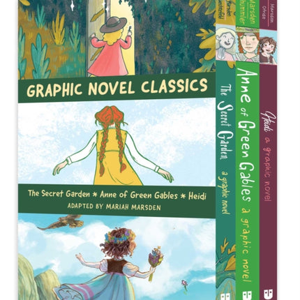 Graphic Novel Classics Anne of Green Gables the Secret Garden and Heidi