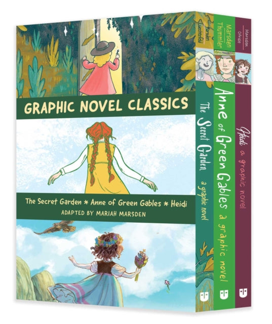 Graphic Novel Classics Anne of Green Gables the Secret Garden and Heidi
