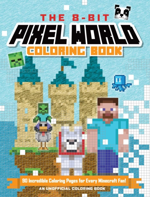 The 8Bit Pixel World Coloring Book