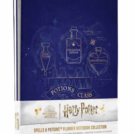 Harry Potter: Spells and Potions Planner Notebook Collection (Set of 3)