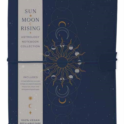 Sun Moon Rising Astrology Notebook Set: (Refillable Notebook)