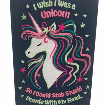 I Wish I Was A Unicorn Embroidered Journal