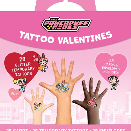Powerpuff Girls Temporary Tattoo Valentines