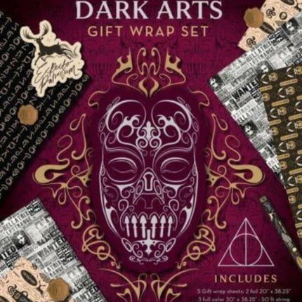 Harry Potter Dark Arts Gift Wrap Stationery Set