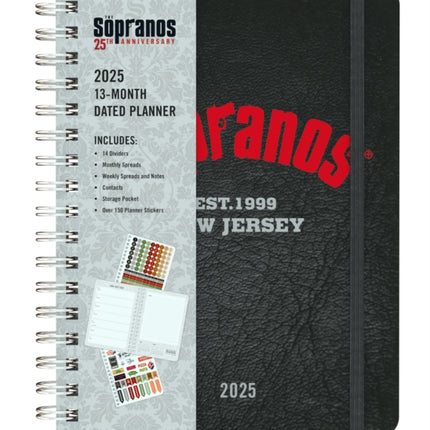 2025 The Sopranos 13Month Weekly Planner