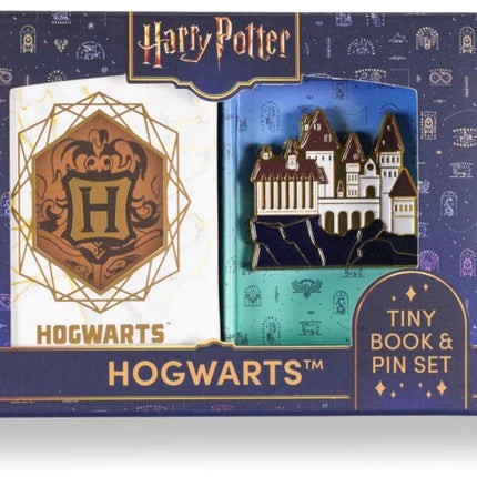 Harry Potter Hogwarts Tiny Book and Pin Set