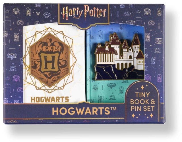 Harry Potter Hogwarts Tiny Book and Pin Set