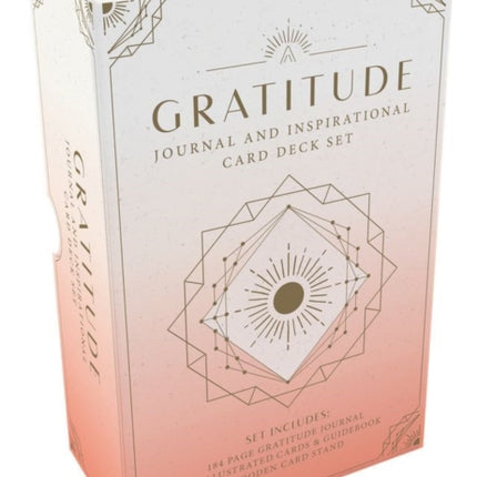 Gratitude Journal and Inspirational Card Deck Set