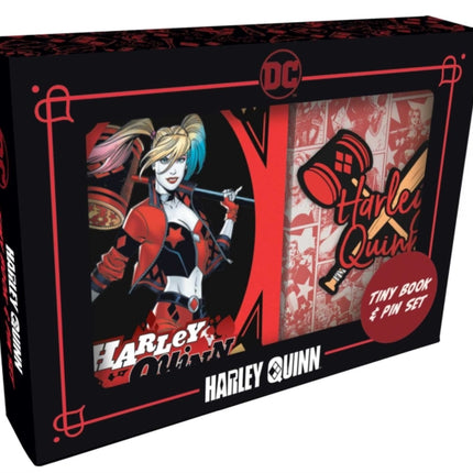 DC Comics Harley Quinn Tiny Book and Pin Set