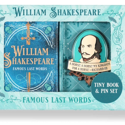 William Shakespeare Tiny Book and Pin Set