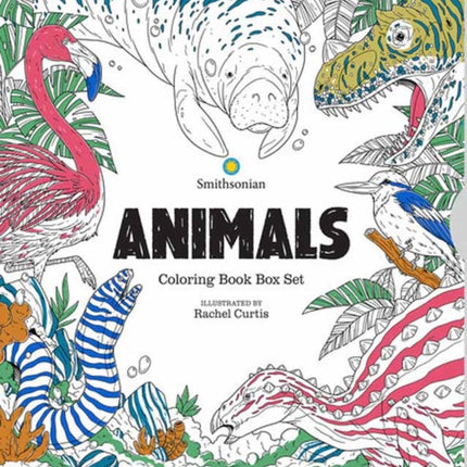 Animals A Smithsonian Coloring Book Box Set