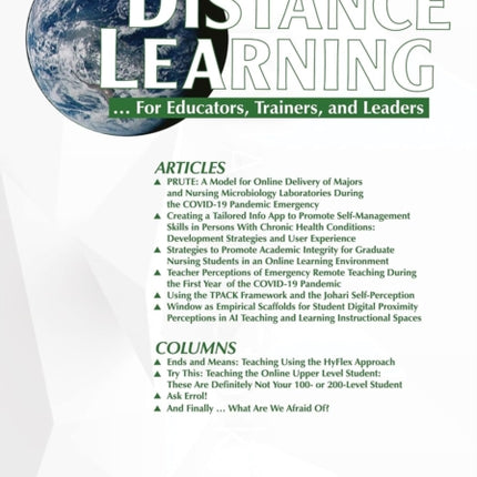 Distance Learning Volume 20 Number 1 2023