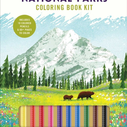 The Art of the National Parks Coloring Book Kit