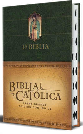 La Biblia Católica Edición letra grande HC verde
