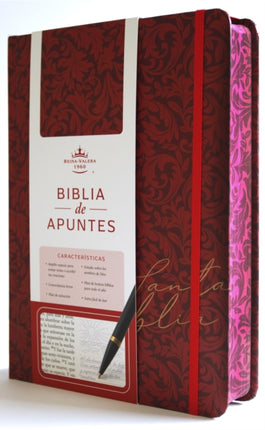 Biblia de Apuntes RVR 1960 Tapa dura Vino tinto
