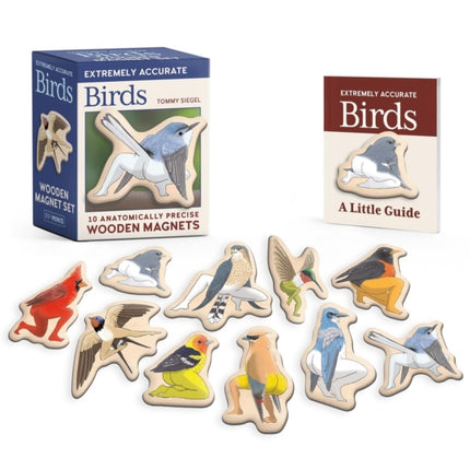 Extremely Accurate Birds Wooden Magnet Set
