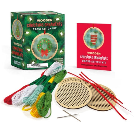 Wooden Christmas Ornaments CrossStitch Kit