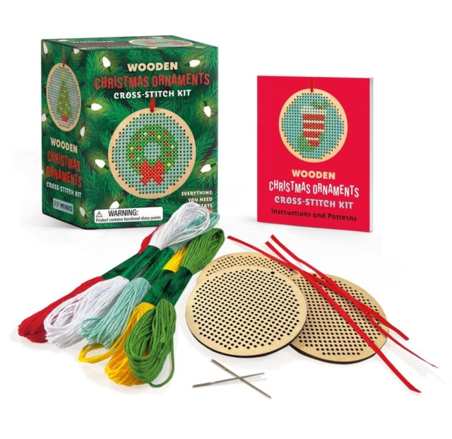 Wooden Christmas Ornaments CrossStitch Kit