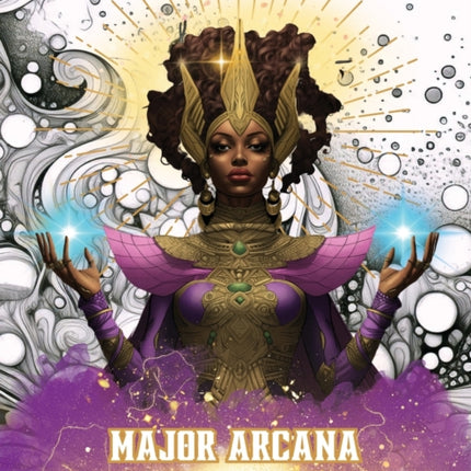 Major Arcana Portraits: Afrofuturistic Tarot Grayscale Coloring Book