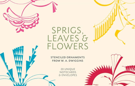 Sprigs Leaves  Flowers Stenciled Ornaments from W.A. Dwiggins